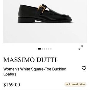 Massimo Dutti Women’s square-toe Loafers NWT
